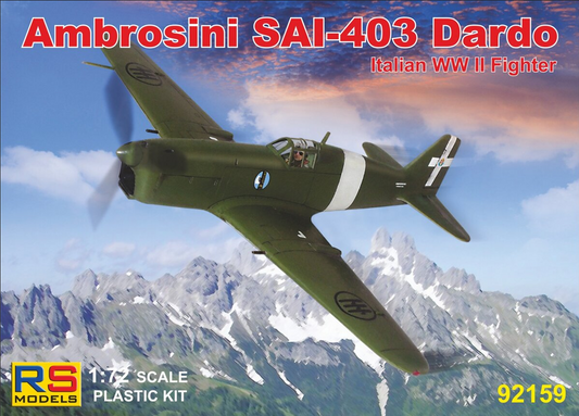 Ambrosini SAI-403 Dardo - Italian WWII Fighter - RS MODELS 1/72