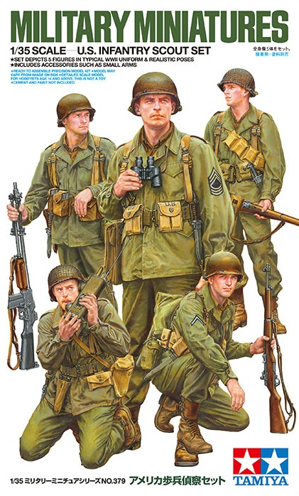 U.S. Infantry Scout Set - Military Miniatures - TAMIYA 1/35