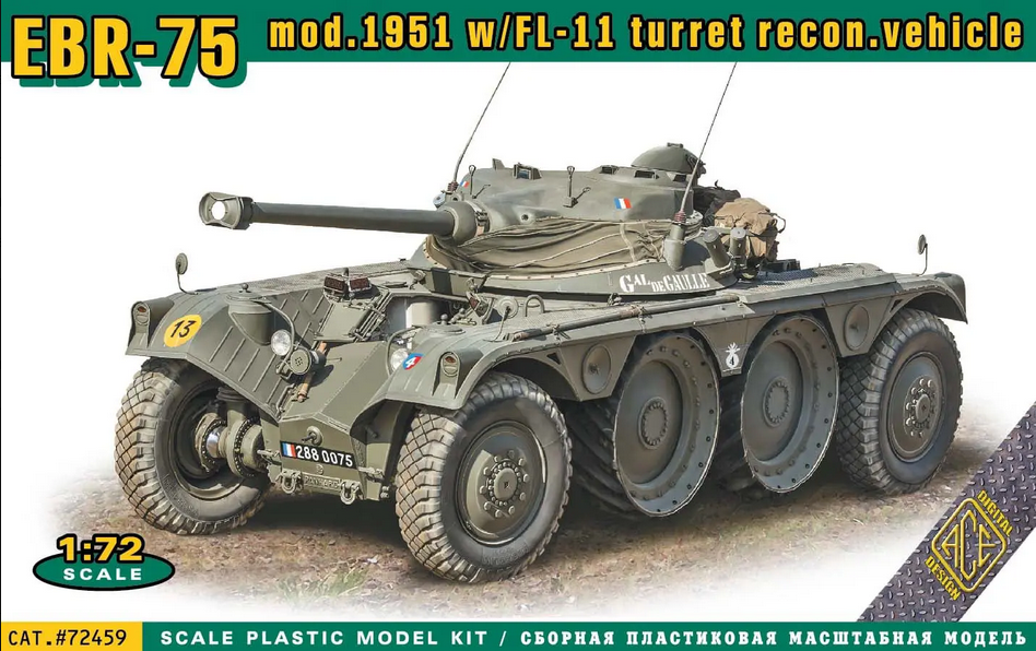 EBR-75 mod. 1951 w/FL-11 turret recon. Vehicle - ACE 1/72