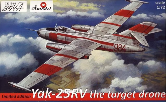 Yak-25RV The Target Drone - AMODEL 1/72