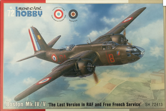 Boston Mk.IV/V "The Last Version in RAF and Free French Service" - SPECIAL HOBBY 1/72