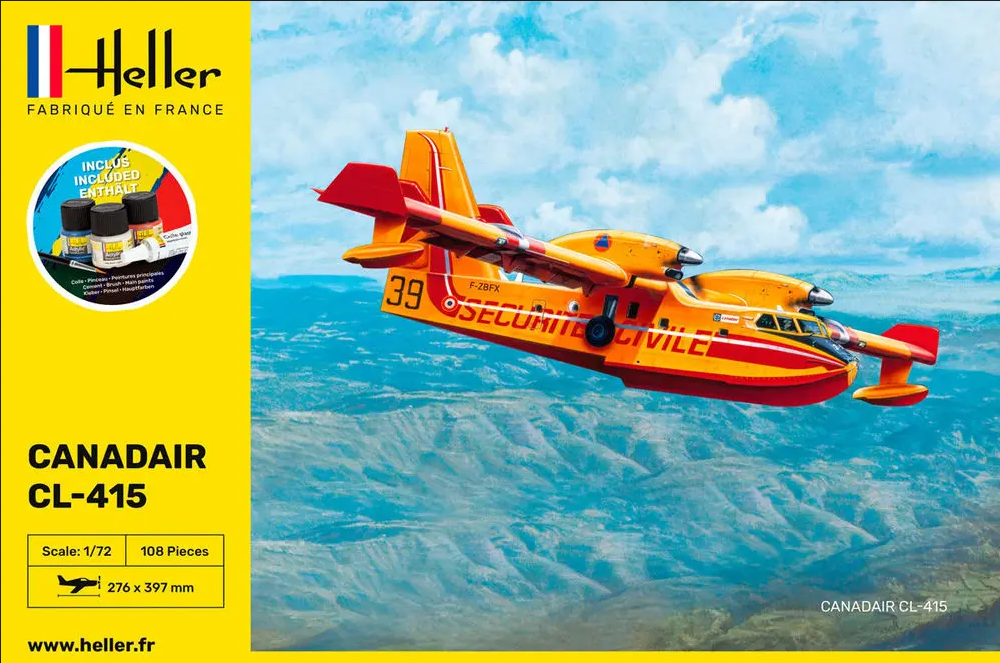 Canadair CL-415 - Starter Set - HELLER 1/72
