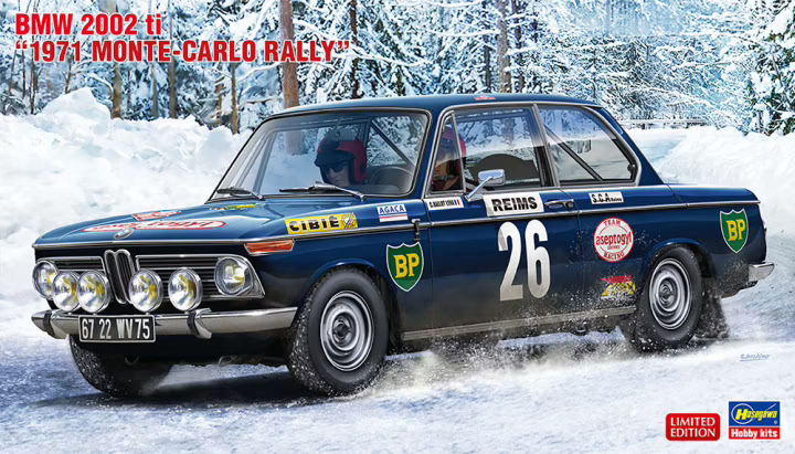BMW 2002 ti "1971 Monte-Carlo Rally" - HASEGAWA 1/24