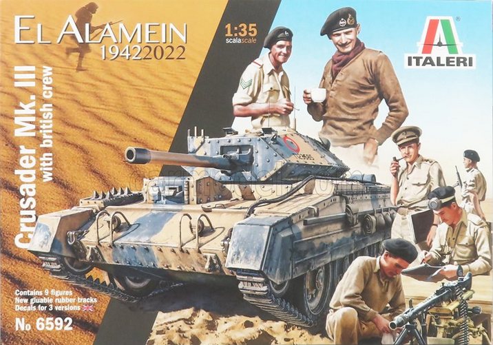 Crusader III w/ British Crew "El Alamein" 1942-2022 - ITALERI 1/35