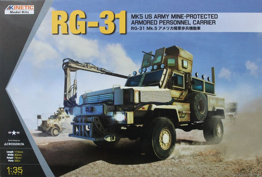 RG-31 MK5 US Army Mine-Protected Armored Personnel Carrier - KINETIC 1/35