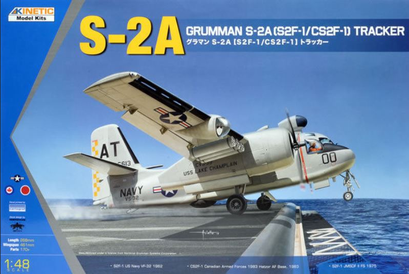 S-2A Grumman (S2F-1/CS2F-1) Tracker - KINETIC 1/48