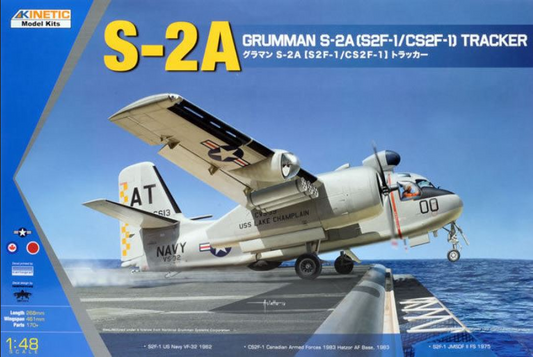 S-2A Grumman (S2F-1/CS2F-1) Tracker - KINETIC 1/48