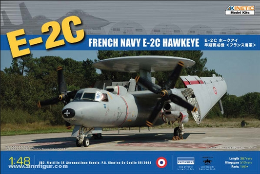 French Navy E-2C Hawkeye Français (Tri pales) - KINETIC 1/48