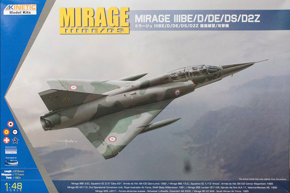 Mirage IIIBE/DS [Mirage IIIBE/D/DE/DS/D2Z] - KINETIC 1/48