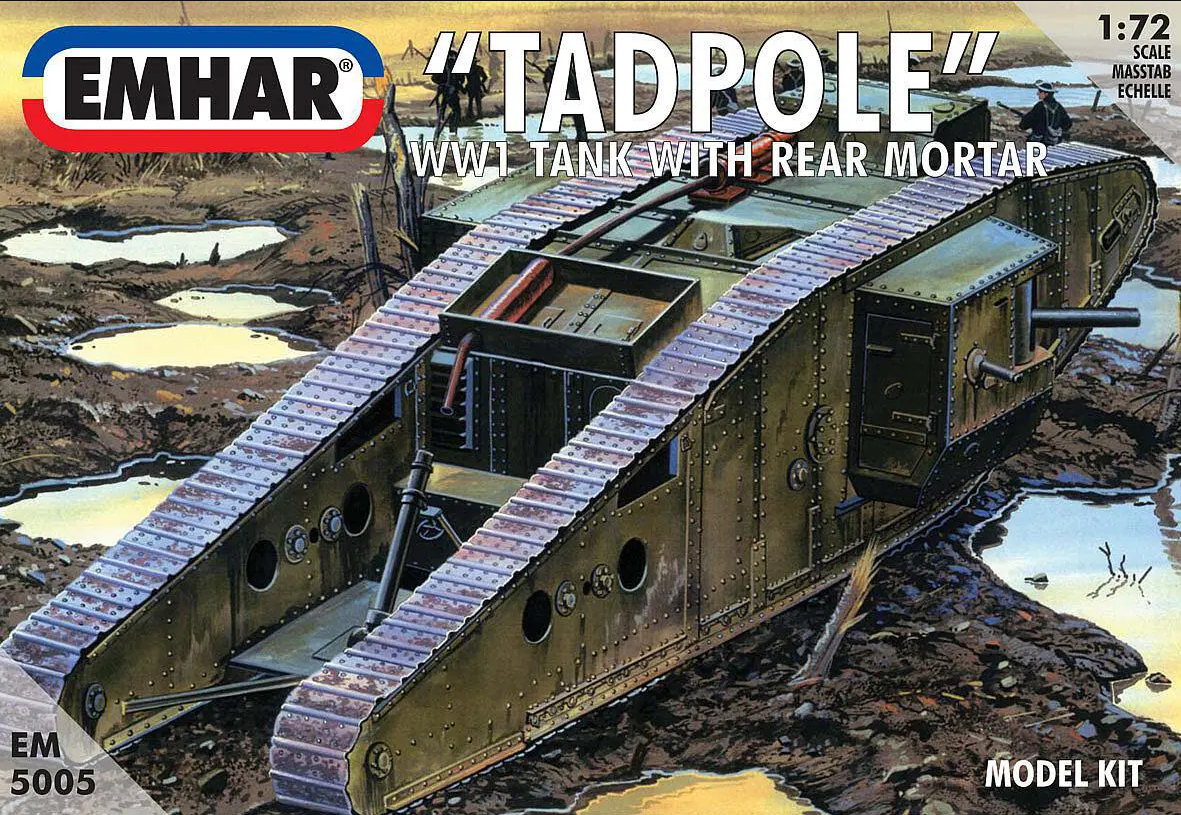 Mk IV Tadpole - WWI Tank w/ Rear Mortar - EMHAR 1/72