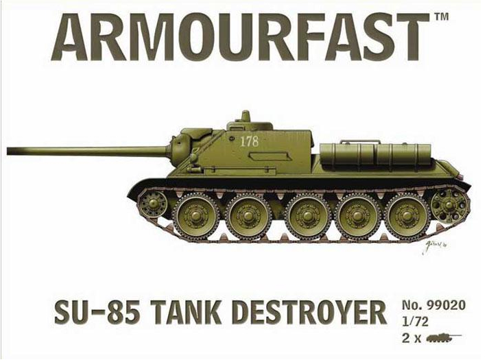 SU-85 Tank Destroyer - ARMOURFAST 1/72