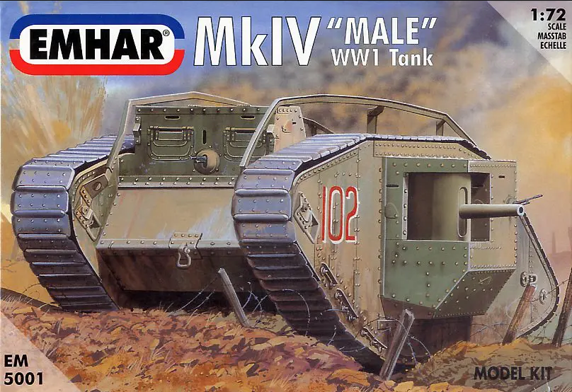 Mk IV "Male" - WWI Heavy Battle Tank - EMHAR 1/72