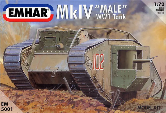 Mk IV "Male" - WWI Heavy Battle Tank - EMHAR 1/72