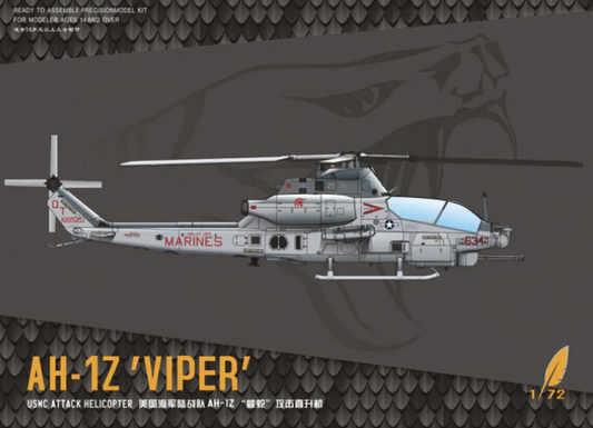 AH-1Z "Viper" USMC Attack Helicopter - DREAM MODEL 1/72