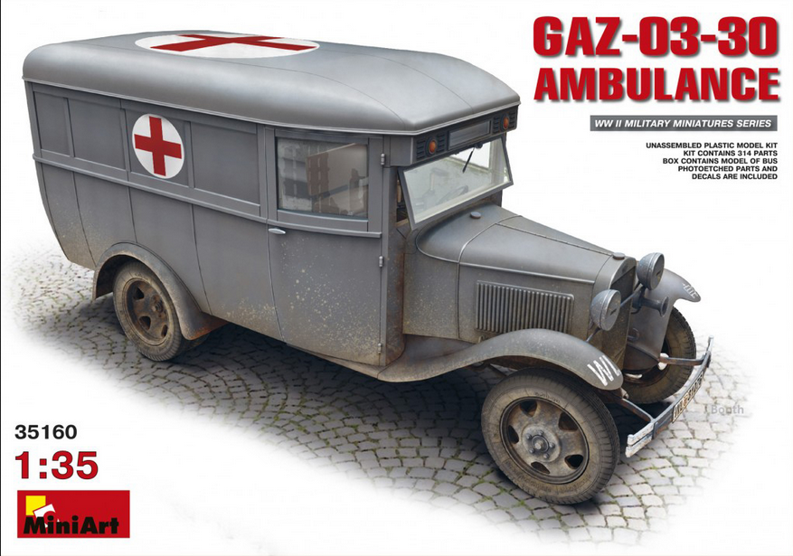 GAZ-03-30 Ambulance - WWII Military Miniatures Series - MINIART 1/35