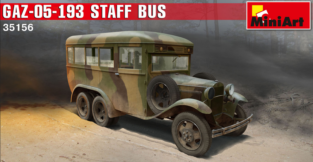 GAZ-05-193 Staff Bus - WWII Military Miniatures Series - MINIART 1/35
