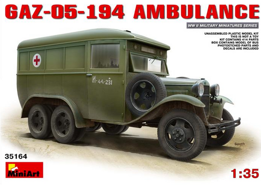 GAZ-05-194 Ambulance - WWII Military Miniatures Series - MINIART 1/35