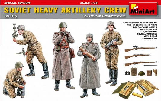 Soviet Heavy Artillery Crew - WWII Military Miniatures Series - Edition Spéciale - MINIART 1/35