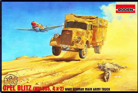 Opel Blitz (Kfz.305, 4x2) WWII German Main Army Truck - RODEN 1/72