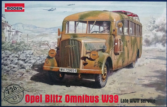 Opel Blitz Omnibus Model W39 late WWII service - RODEN 1/72