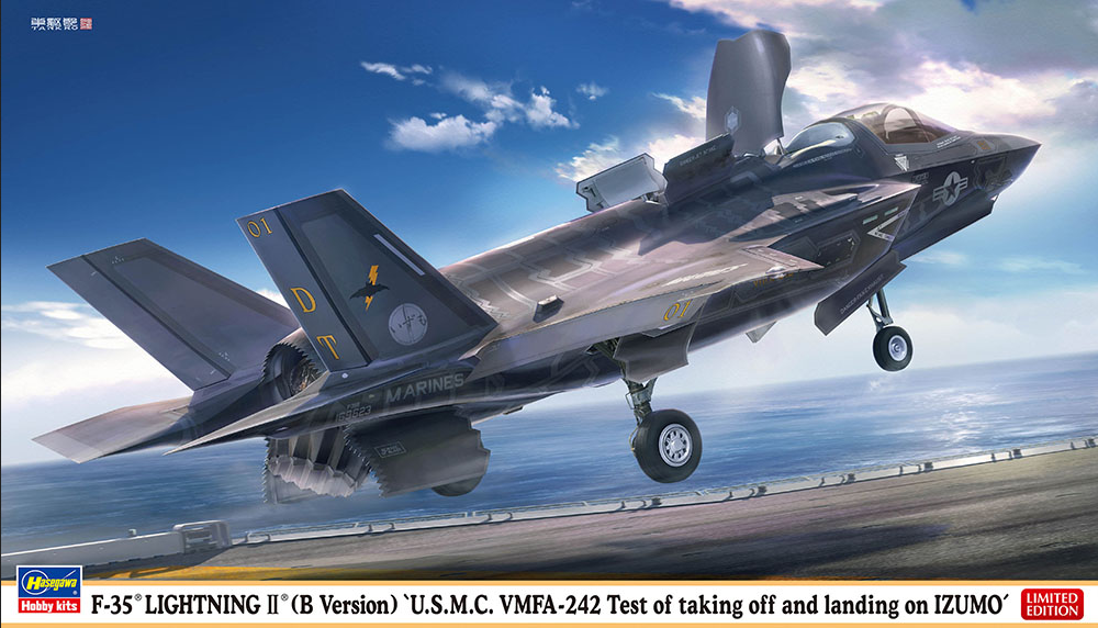 F-35 Lightning II (B Version) "U.S.M.C. VMFA-242 Test of taking off and landing on Izumo" - HASEGAWA 1/72