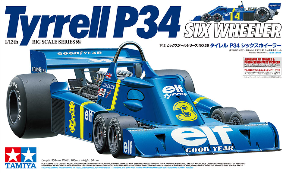 Tyrrell P34 - Six Wheeler w/Photo-etched parts - TAMIYA 1/12