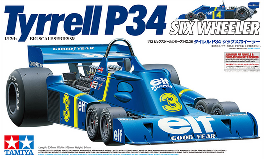 Tyrrell P34 - Six Wheeler w/Photo-etched parts - TAMIYA 1/12