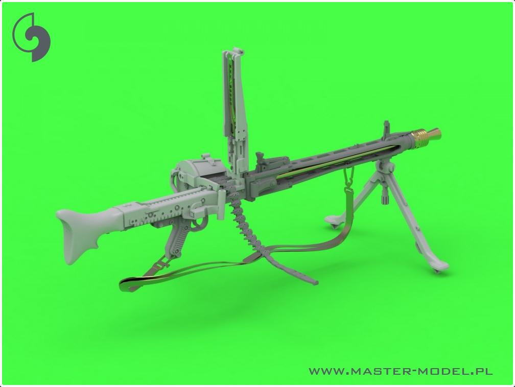 MG-42 - German Machine Gun (7.92mm) - complete gun incl. brass, resin and PE parts - MASTER MODEL GM-35-024
