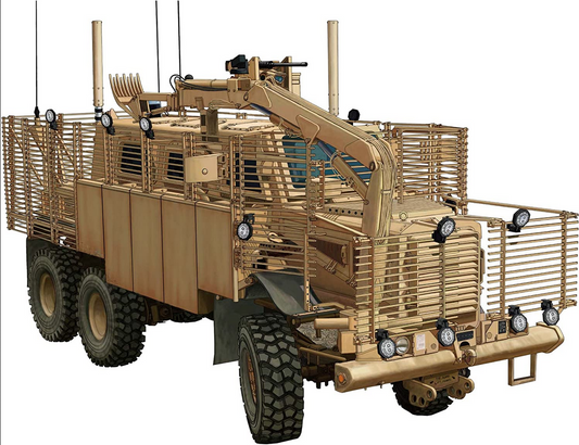 Buffalo' 6x6 MPCV w/Slat Armor & Spaced Armor - BRONCO 1/35