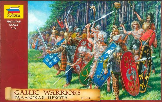 II-I B.C. Gallic Warriors - ZVEZDA 1/72