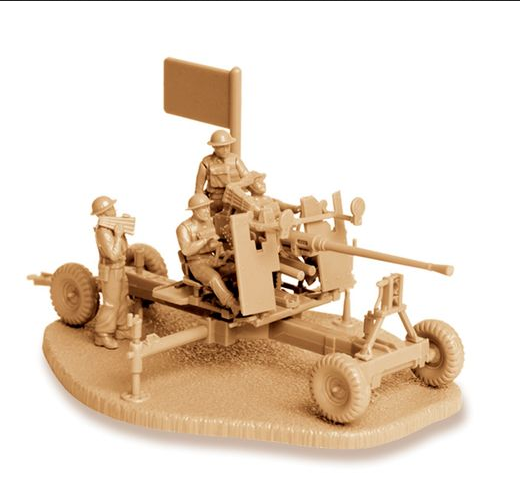 British Bofors 40mm Mk-1/2 AA-Gun - ZVEZDA 1/72