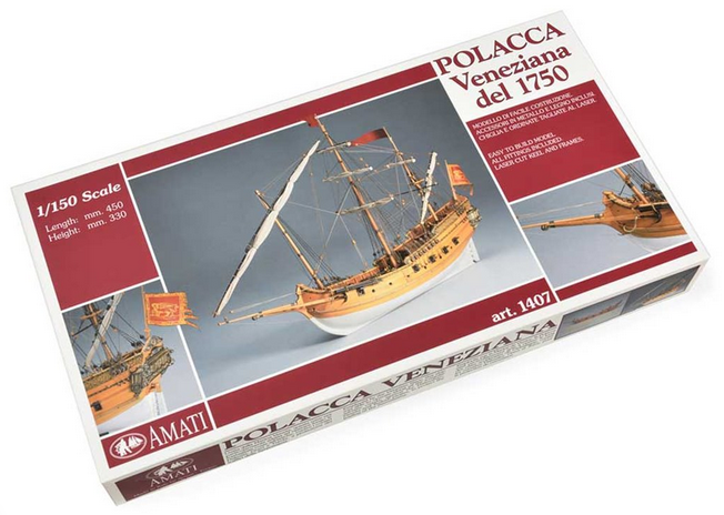 Veneziana del 1750 Polacca (generic Polacca type ship) - AMATI 1/150 ...