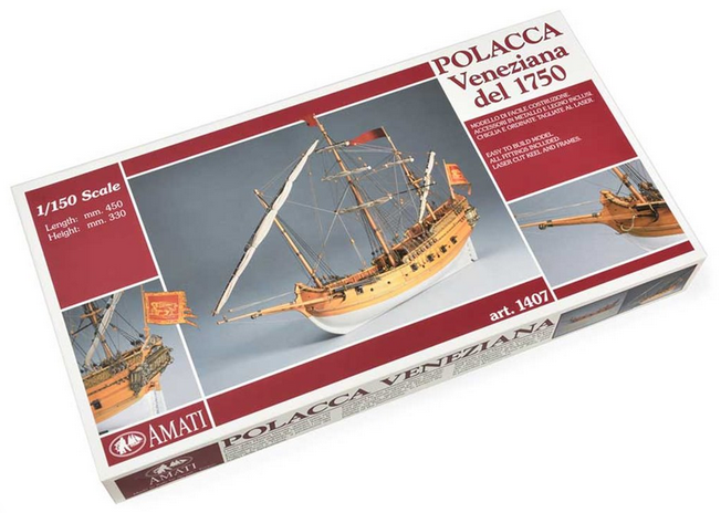 Veneziana del 1750 Polacca (generic Polacca type ship) - AMATI 1/150