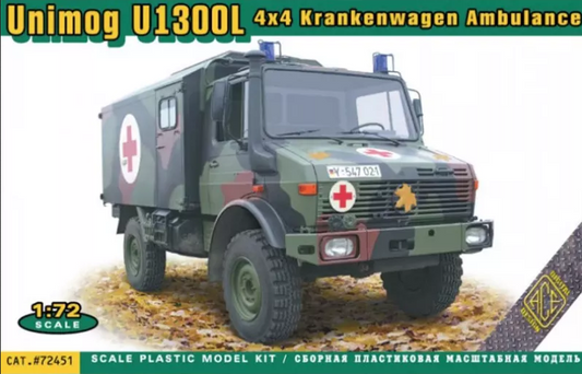 Unimog U1300L (4x4) Krankenwagen Ambulance - ACE 1/72