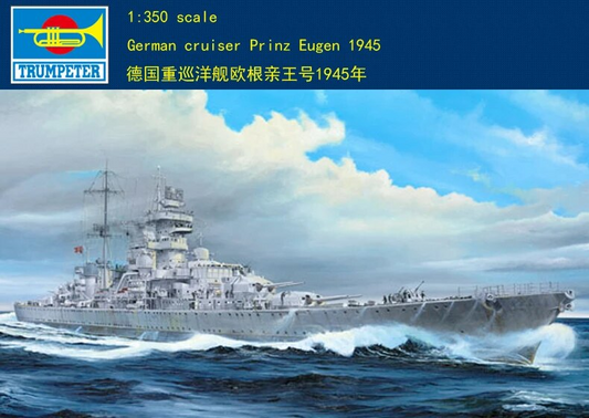 German Heavy Cruiser "Prinz Eugen" 1945 - TRUMPETER 1/350