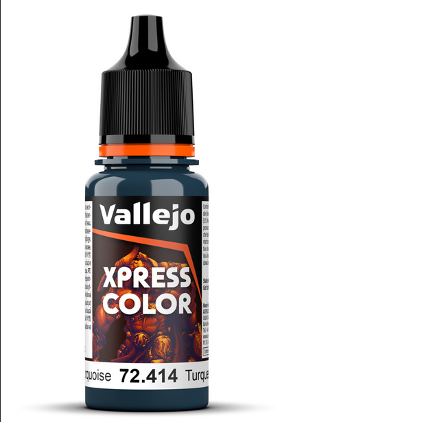 Game Color Xpress Color - Turquoise Caraïbes – Caribbean Turquoise - VALLEJO 72.414