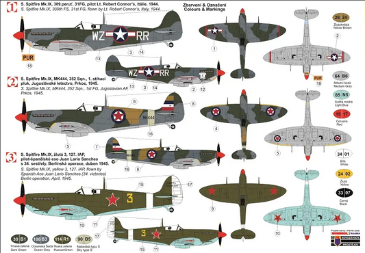 Supermarine Spitfire Mk.IX "Spitfire Stars" - KP MODELS 1/72