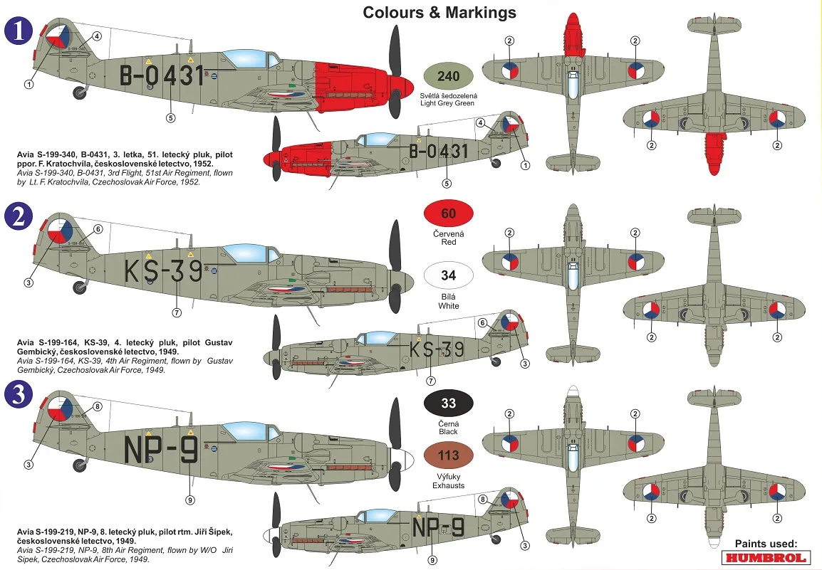 Avia S-199 w/wing guns - KP MODELS 1/72