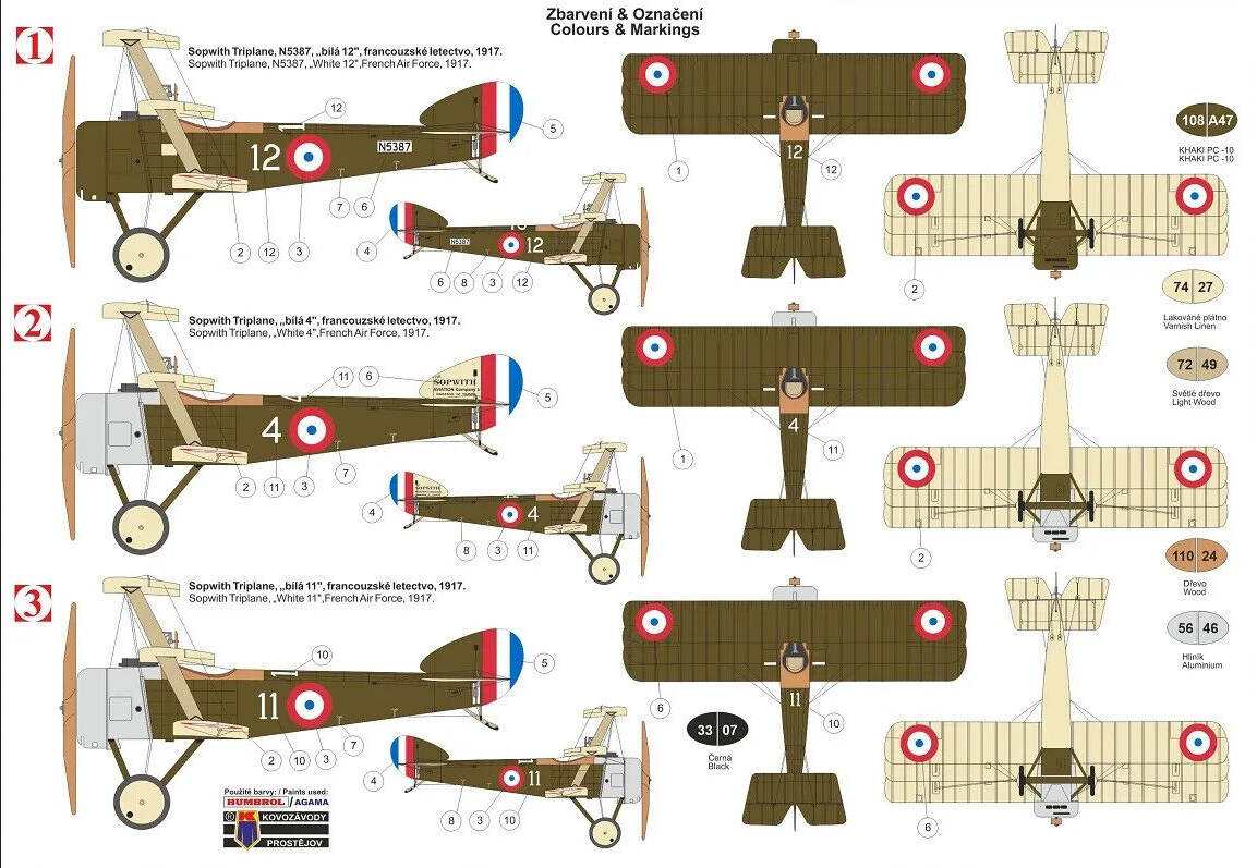 Sopwith Triplane "French Aces" - KP MODELS 1/72