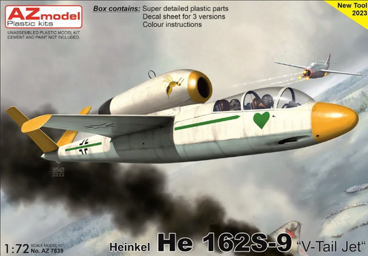 Heinkel He 162S-9 "V-Tail Jet" - AZ MODEL 1/72