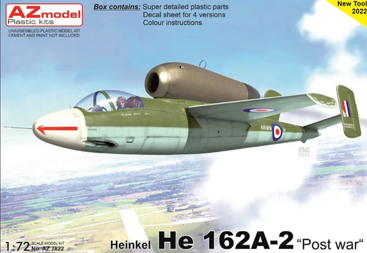 Heinkel He 162A-2 "Post war" - AZ MODEL 1/72