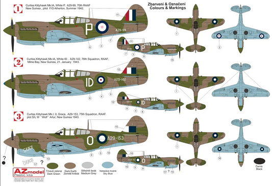 Curtiss Kittyhawk Mk.IA "RAAF" - AZ MODEL 1/72