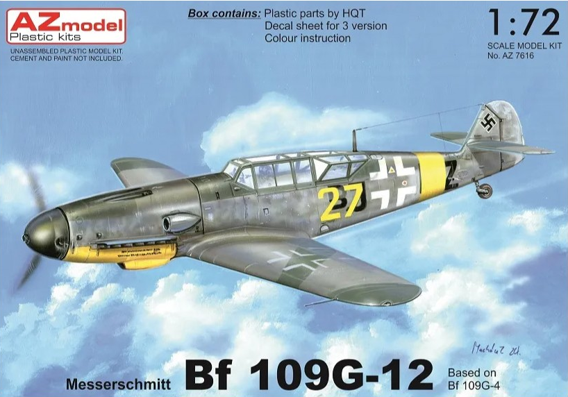Messerschmitt Bf 109G-12 (Based on Bf 109 G-4) - AZ MODEL 1/72