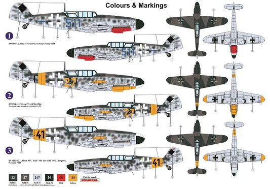 Messerschmitt Bf 109G-12 (Based on Bf 109 G-4) - AZ MODEL 1/72