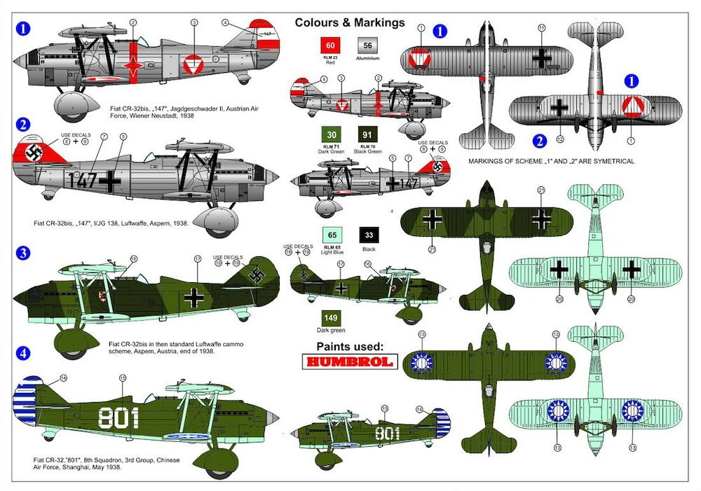 Fiat CR-32 "Chirri" Export - AZ MODEL 1/72