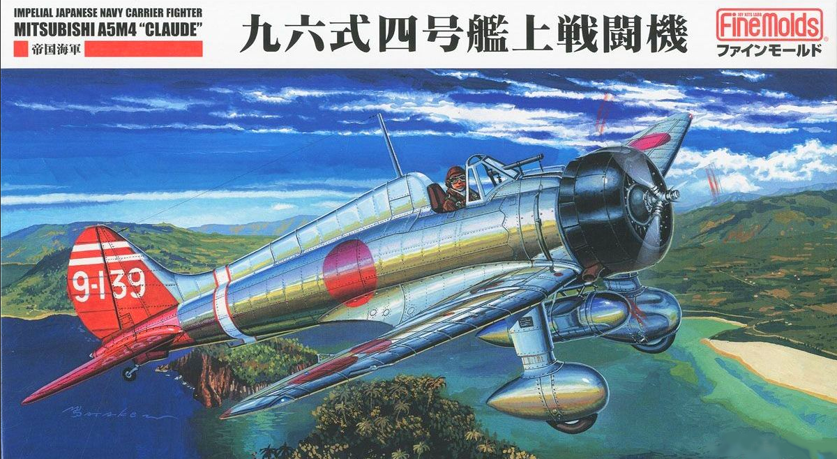 IJN Carrier Fighter Mitsubishi A5M4 "Claude" - FINEMOLDS 1/48