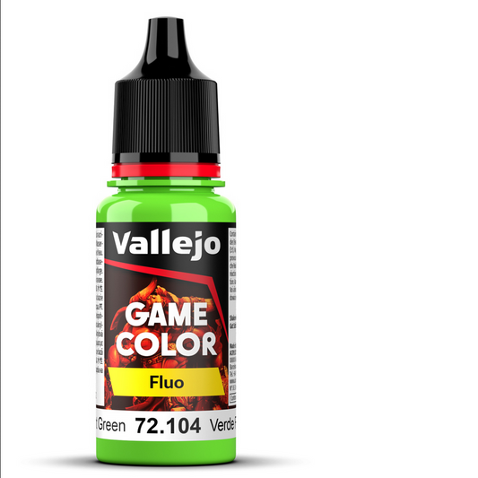 Game Color Fluo - Vert Fluo – Fluorescent Green - VALLEJO 72.104