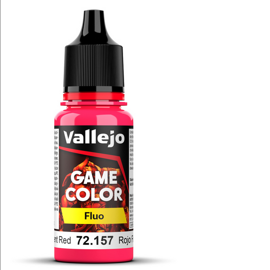 Game Color Fluo - Rouge Fluo – Fluorescent Red - VALLEJO 72.157