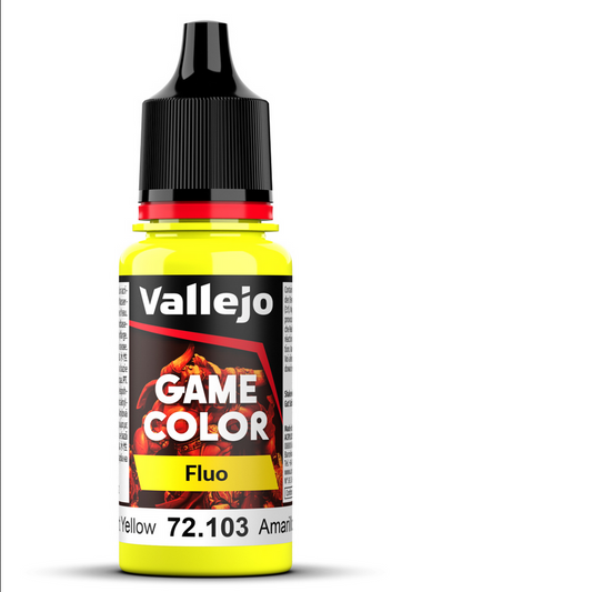 Game Color Fluo - Jaune Fluo – Fluorescent Yellow - VALLEJO 72.103