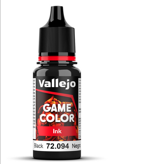 Game Color Ink - Noire – Black - VALLEJO 72.094